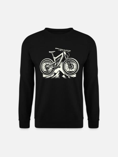 Abenteuer Fahrrad Berge Mountainbike Liebe - Unisex Pullover - Schwarz