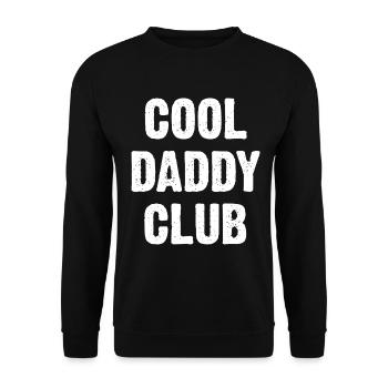 Cool Daddy Club - Unisex Sweatshirt - black - Front - Alina (178cm) & Michal (187cm)