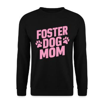 Famille d’accueil chien maman refuge pour animaux de compagnie drôle maman chiot - Sweat-shirt Unisexe - noir - Devant - Alina (178cm) & Michal (187cm)
