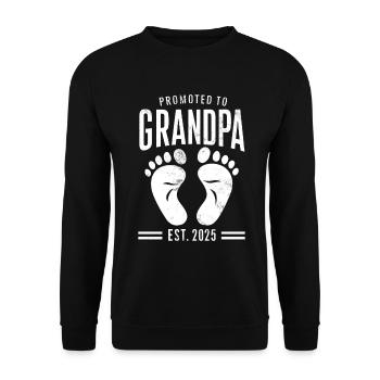 Promu à Grandpa Est 2025 Gender Reveal - Sweat-shirt Unisexe - noir - Devant - Alina (178cm) & Michal (187cm)