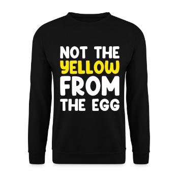 Not The Yellow From The Egg - Unisex Sweatshirt - black - Front - Alina (178cm) & Michal (187cm)