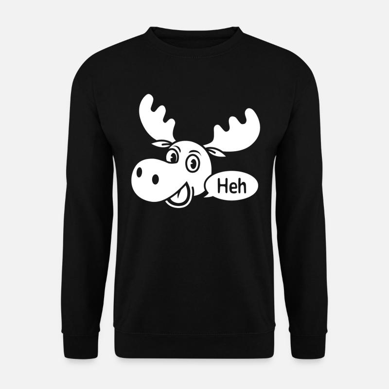 Amused Moose - Unisex Sweatshirt - black