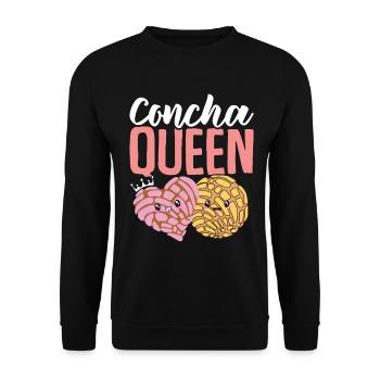 Concha Queen Cuisine hispanique Drôle Mexicain Sucré - Sweat-shirt Unisexe - noir - Devant - Alina (178cm) & Michal (187cm)