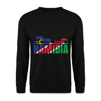 Namibia Afrika Shirt Geschenkidee - Unisex Pullover - Schwarz - Vorne - Alina (178cm) & Michal (187cm)