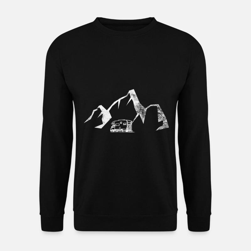 Berg - Camping Van - (7) - Unisex Pullover - Schwarz