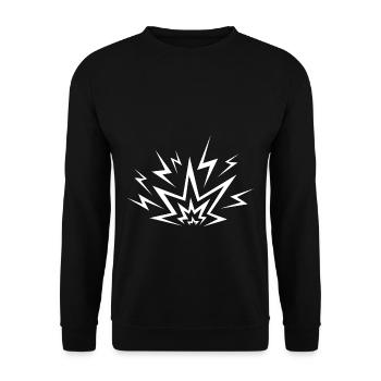Comic Explosion - Unisex Sweatshirt - black - Front - Alina (178cm) & Michal (187cm)