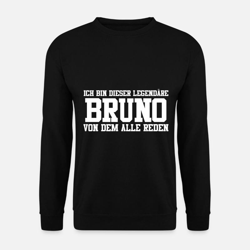 Bruno Name Design - Unisex Pullover - Schwarz