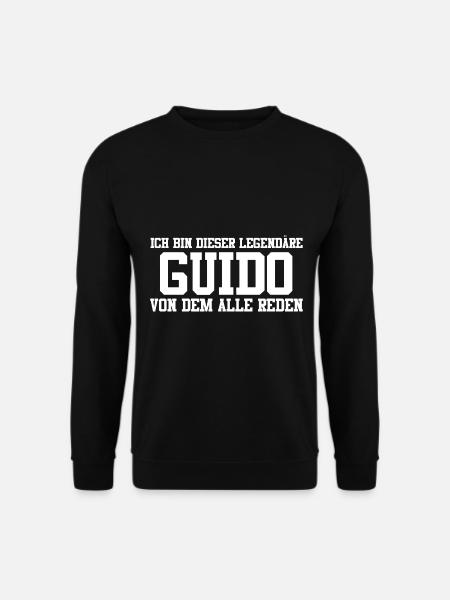 Guido Name Design - Unisex Pullover - Schwarz