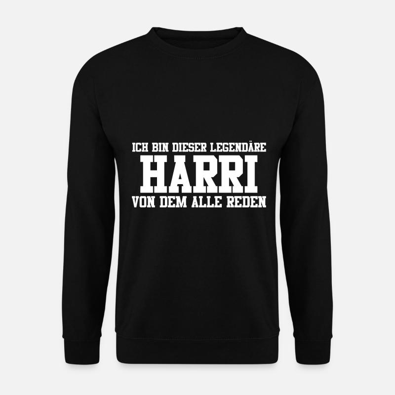 Harri Name Design - Unisex Pullover - Schwarz