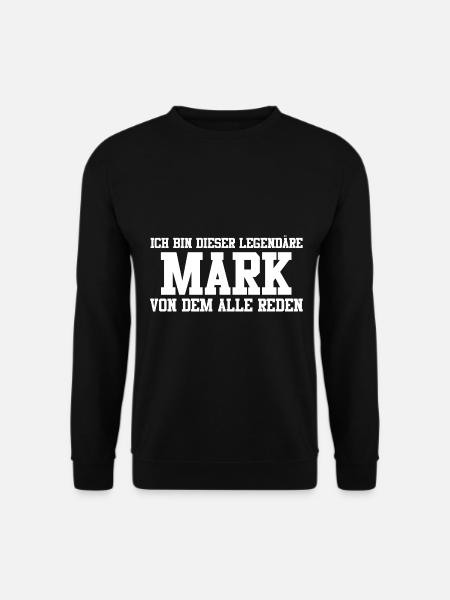 Mark Name Design - Unisex Pullover - Schwarz