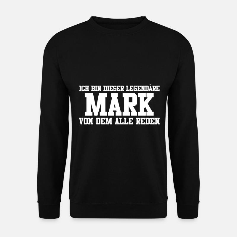 Mark Name Design - Unisex Pullover - Schwarz