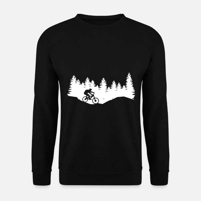 Trees - Cycling - (9) - Unisex Sweatshirt - black