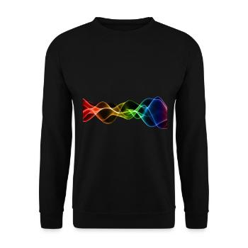 Frequency Vibration Vibrations Hertz - Unisex Sweatshirt - black - Front - Alina (178cm) & Michal (187cm)