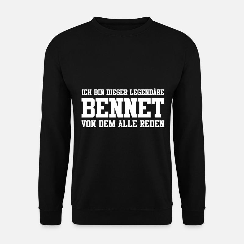 Bennet Name Design - Unisex Pullover - Schwarz