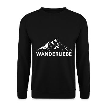 Wanderliebe - (8) - Unisex Pullover - Schwarz - Vorne - Alina (178cm) & Michal (187cm)