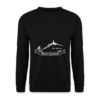 Mont Ventoux - Sweat-shirt Unisexe - noir - Devant - Alina (178cm) & Michal (187cm)
