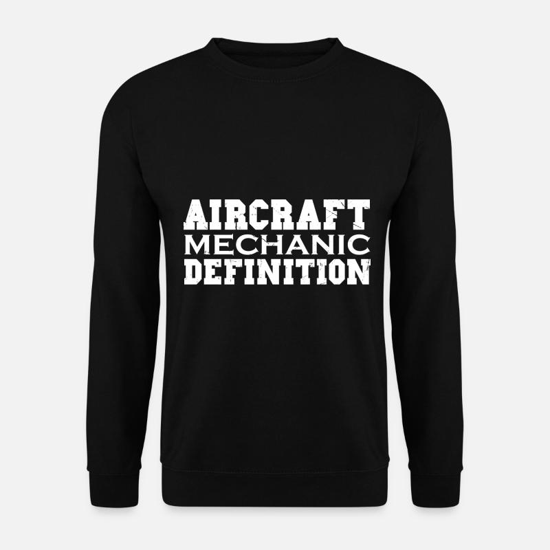 Fluggerätemechaniker Flugzeug Techniker - Unisex Pullover - Schwarz