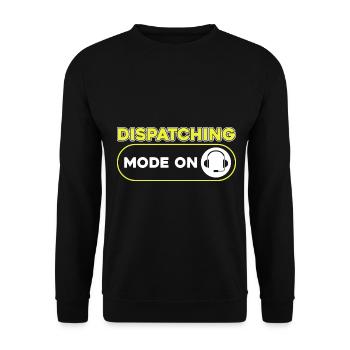 Emergency dispatcher 112 Ambulance Fire Brigade - Unisex Sweatshirt - black - Front - Alina (178cm) & Michal (187cm)