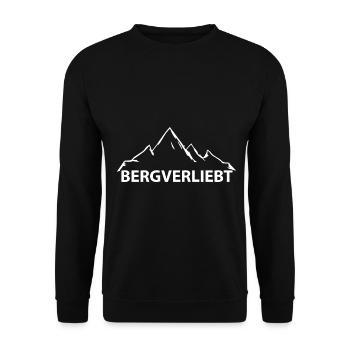 Bergverliebt - (5) - Unisex Pullover - Schwarz - Vorne - Alina (178cm) & Michal (187cm)