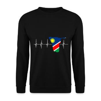Namibia Africa shirt gift idea - Unisex Sweatshirt - black - Front - Alina (178cm) & Michal (187cm)