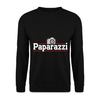 Photography Camera Lens Retro - Unisex Pullover - Schwarz - Vorne - Alina (178cm) & Michal (187cm)