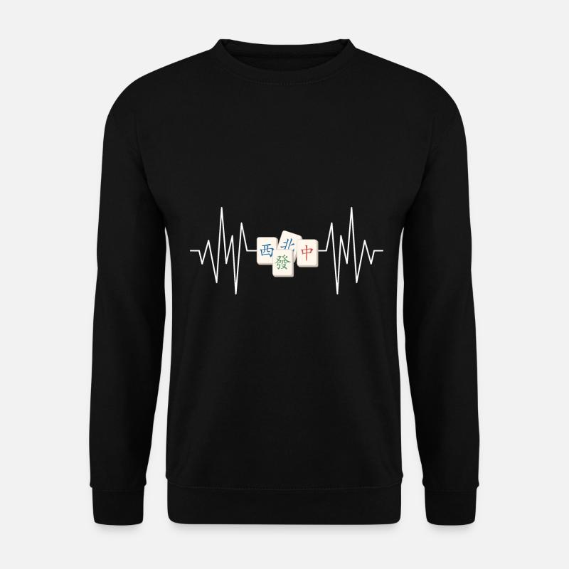 Geschenk für Mahjong Fans - Unisex Pullover - Schwarz