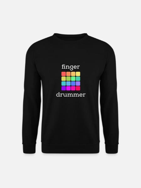 Beatmaker Drum Machine Gift Finger Drummer - Unisex Sweatshirt - black