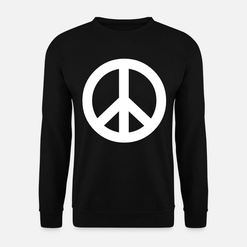 Peace Zeichen - Unisex Pullover - Schwarz