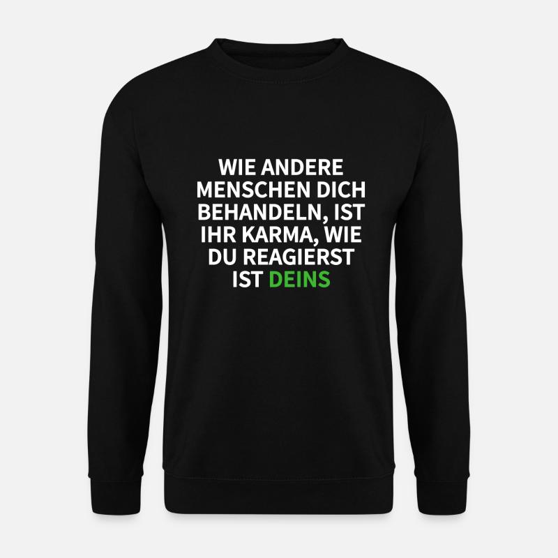Karma - Unisex Pullover - Schwarz
