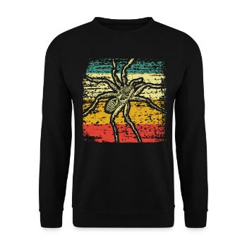 Spinnen Tiere - Unisex Pullover - Schwarz - Vorne - Alina (178cm) & Michal (187cm)
