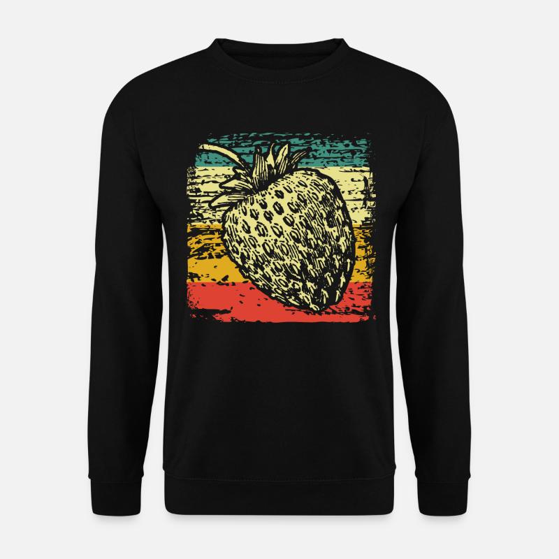strawberry - Unisex Sweatshirt - black