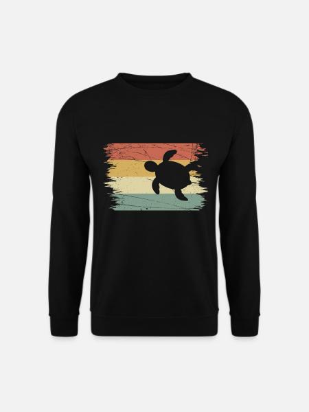 Turtle retro - Unisex Sweatshirt - black