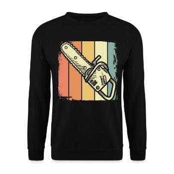 Holzfäller - Unisex Pullover - Schwarz - Vorne - Alina (178cm) & Michal (187cm)