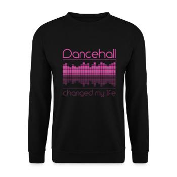 Dancehall music dance disco gift stylish - Unisex Sweatshirt - black - Front - Alina (178cm) & Michal (187cm)