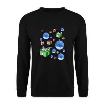 Christmas - Unisex Sweatshirt - black - Front - Alina (178cm) & Michal (187cm)