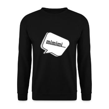 mimimi - Unisex Pullover - Schwarz - Vorne - Alina (178cm) & Michal (187cm)