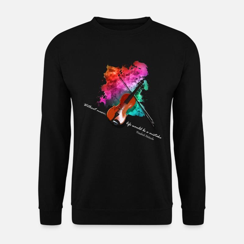 Violin viola violin - Unisex Sweatshirt - black