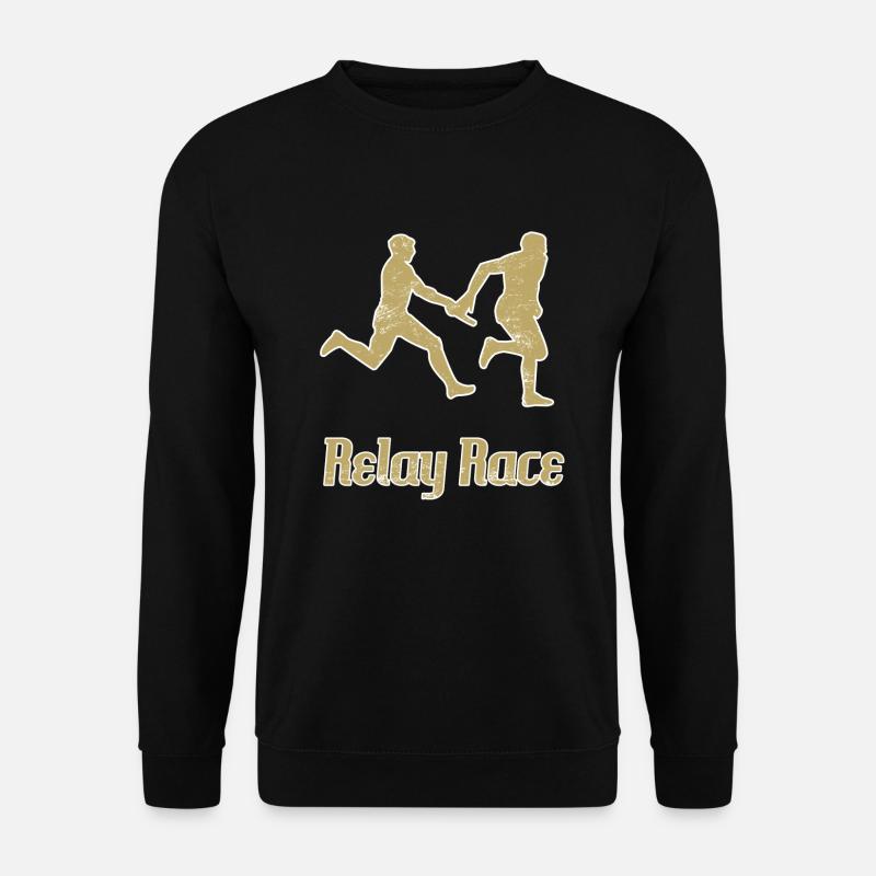 Course de relais d'athlétisme - Sweat-shirt Unisexe - noir