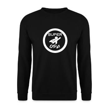 Bester Opa - Unisex Pullover - Schwarz - Vorne - Alina (178cm) & Michal (187cm)