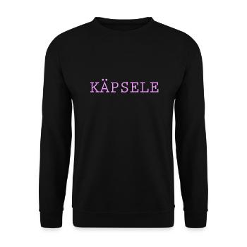 Käpsele | Schwäbisch Schwabe Württemberg Geschenk - Unisex Pullover - Schwarz - Vorne - Alina (178cm) & Michal (187cm)