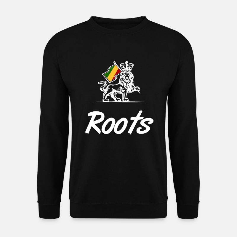Roots Reggae Lion Rasta - Unisex Sweatshirt - black