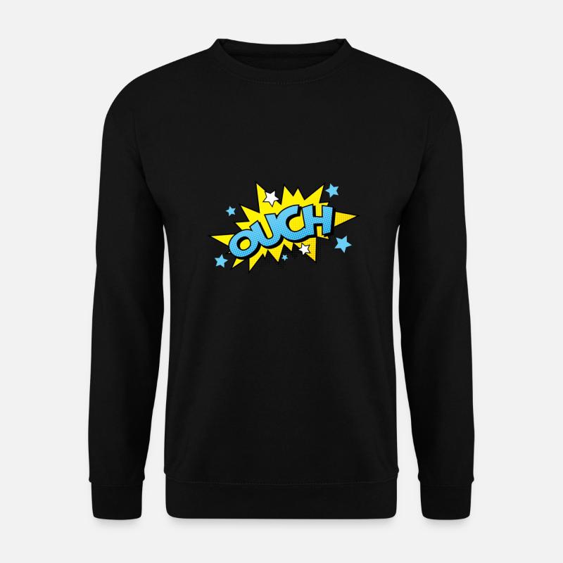 Comic Comicstyle Comic-Strips Nerd Superheld - Unisex Pullover - Schwarz