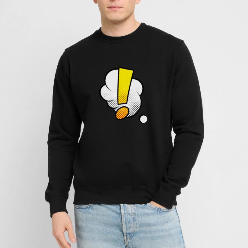 Comic Comic Comic Strip Point d'exclamation Sweat-shirt Unisexe