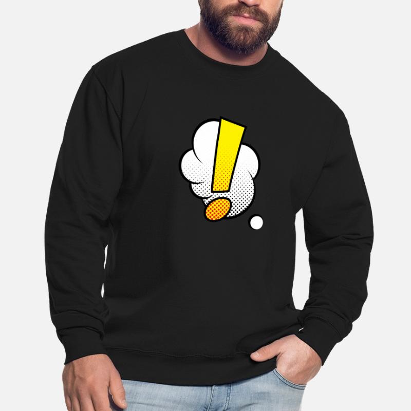 Comic Comic Comic Strip Point d'exclamation Sweat-shirt Unisexe