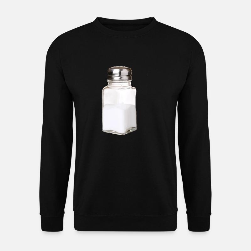 Salz / Pfeffer Paar Shirt salt Pepper Salzstreuer - Unisex Pullover - Schwarz