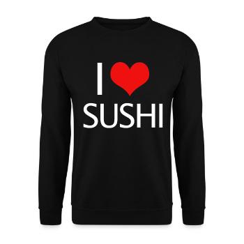sushi - Sweat-shirt Unisexe - noir - Devant - Alina (178cm) & Michal (187cm)
