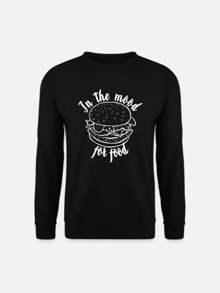 HAMBURGER - IN THE MOOD FOR FOOD (w) - Unisex Pullover - Schwarz