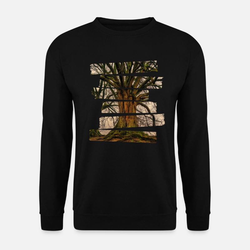 Baum des lebens landschaft - Unisex Pullover - Schwarz