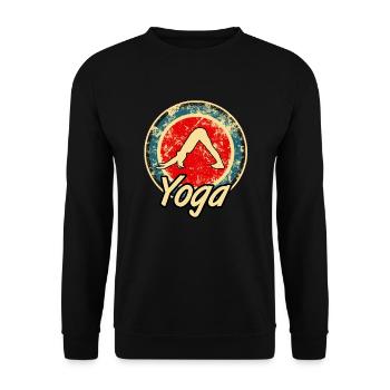 yoga - Sweat-shirt Unisexe - noir - Devant - Alina (178cm) & Michal (187cm)