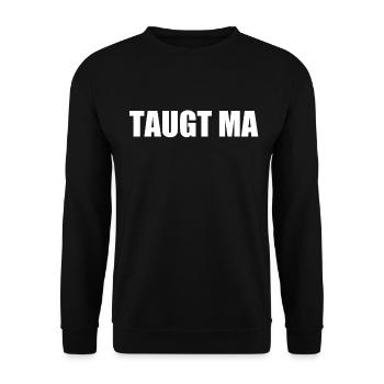 TAUGT MA WIEN OIDA ÖSTERREICH - Unisex Pullover - Schwarz - Vorne - Alina (178cm) & Michal (187cm)